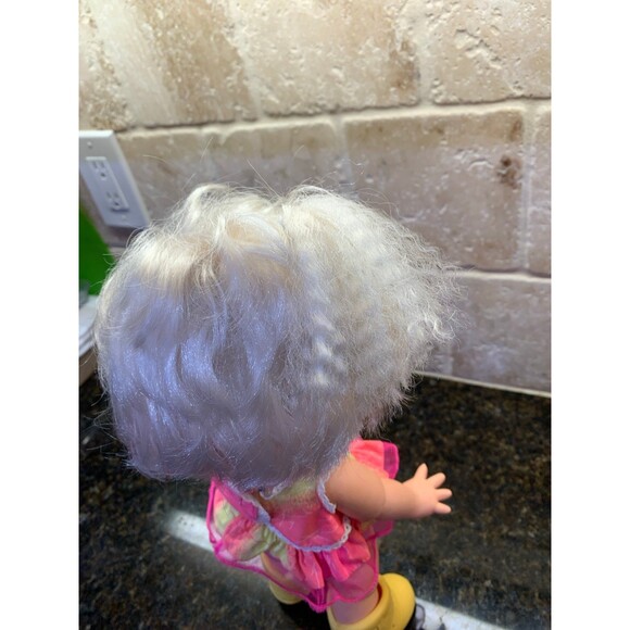 VTG 90s Baby Face Doll Galoob So Delightful DeeDee Blue Eyes Blonde Hair Mold #8 - Picture 7 of 11